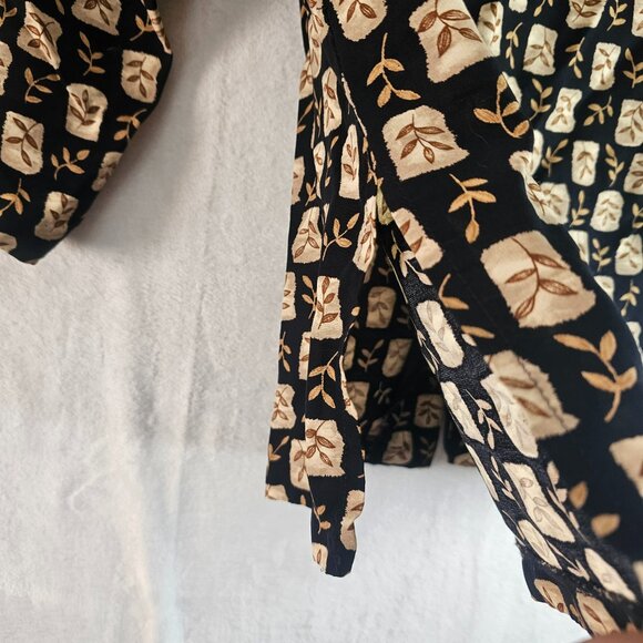 R.J. Stevens By Carol Escritor Top Blouse Button Down Size 16 V-Neck Fall Autumn - Picture 5 of 9